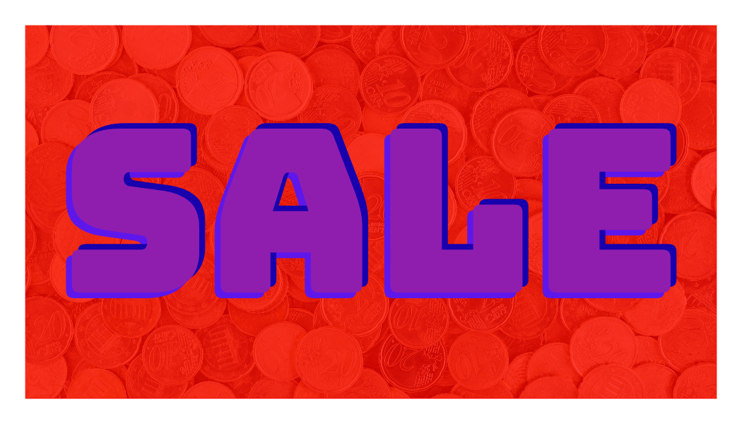 Sale Business Card Size
