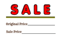 Sale Sticker, write your price in